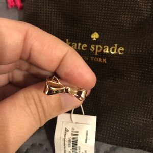 Kate Spade Rose gold bow ring.